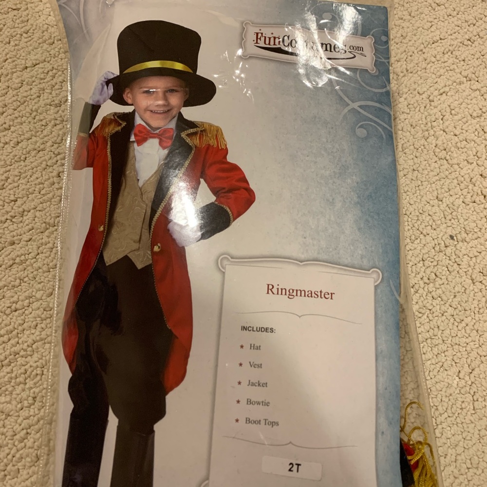 Kids 2t Halloween Costume, Ring Master.